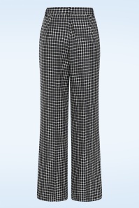Banned Retro - Check It Out pantalon in marineblauw 3