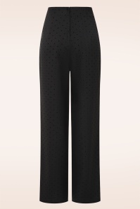 Banned Retro - Dotty Delight pantalon in zwart 3