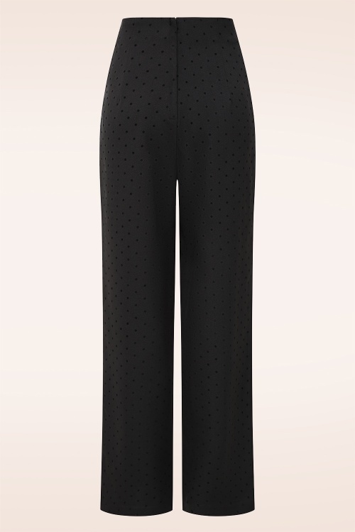 Banned Retro - Dotty Delight pantalon in zwart 3