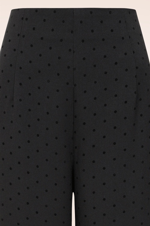 Banned Retro - Dotty Delight pantalon in zwart 2