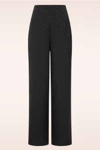 Banned Retro - Dotty Delight pantalon in zwart