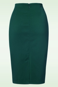 Banned Retro - Paula pencilrok in blauwgroen 3