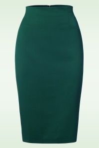 Banned Retro - Paula pencilrok in blauwgroen 2