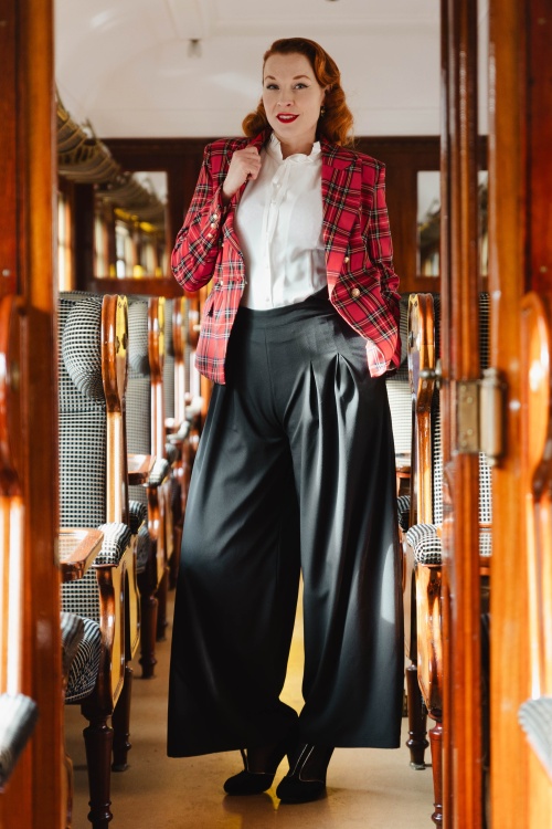 Banned Retro - Diamond broek in zwart