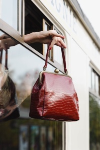 Banned Retro - Doris handtas in donkerrood