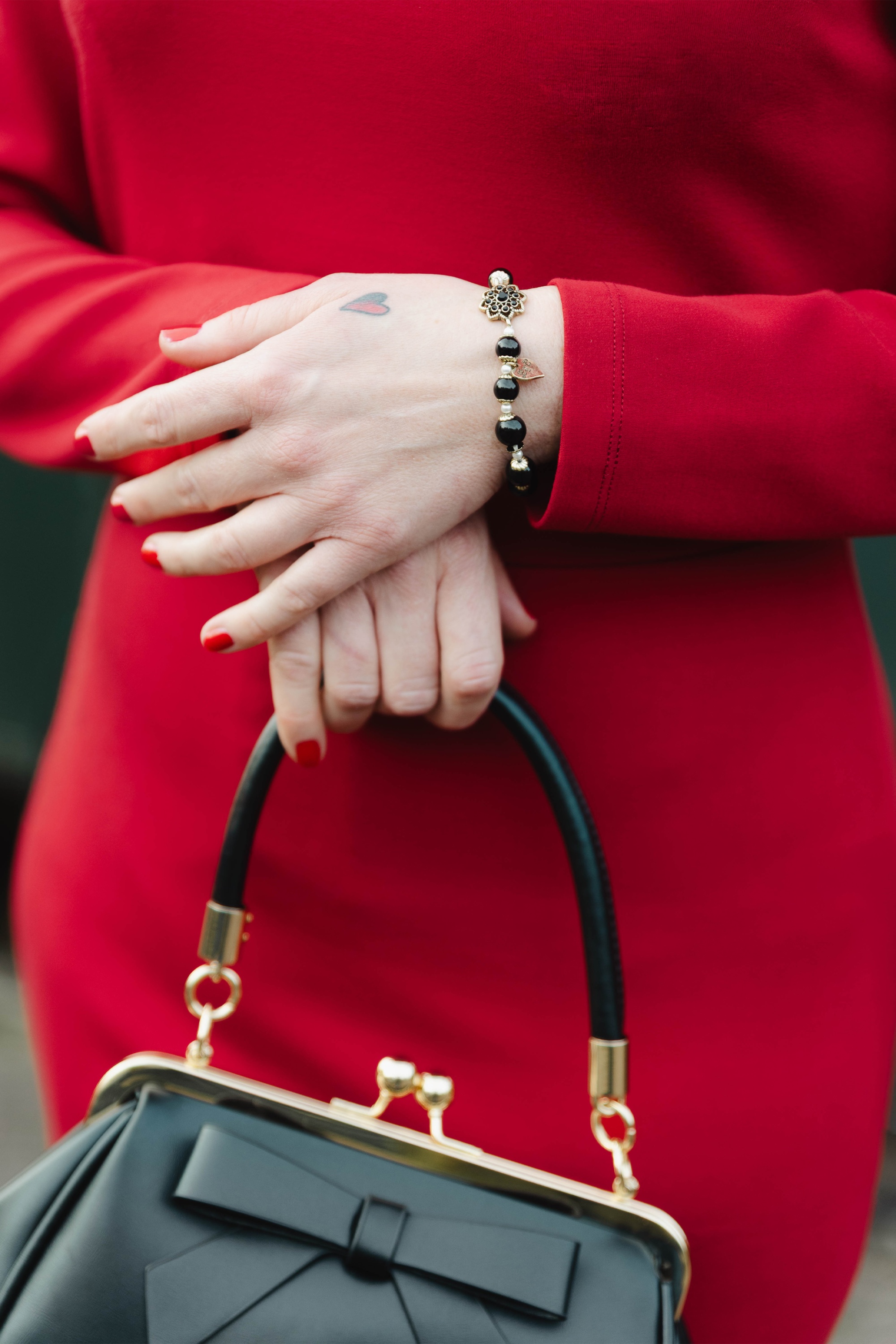 Lovely - Miriam Haskell armband in zwart 2