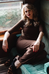 Vintage Chic for Topvintage - Topvintage exclusive ~ Josie pantalon in chocolade 2