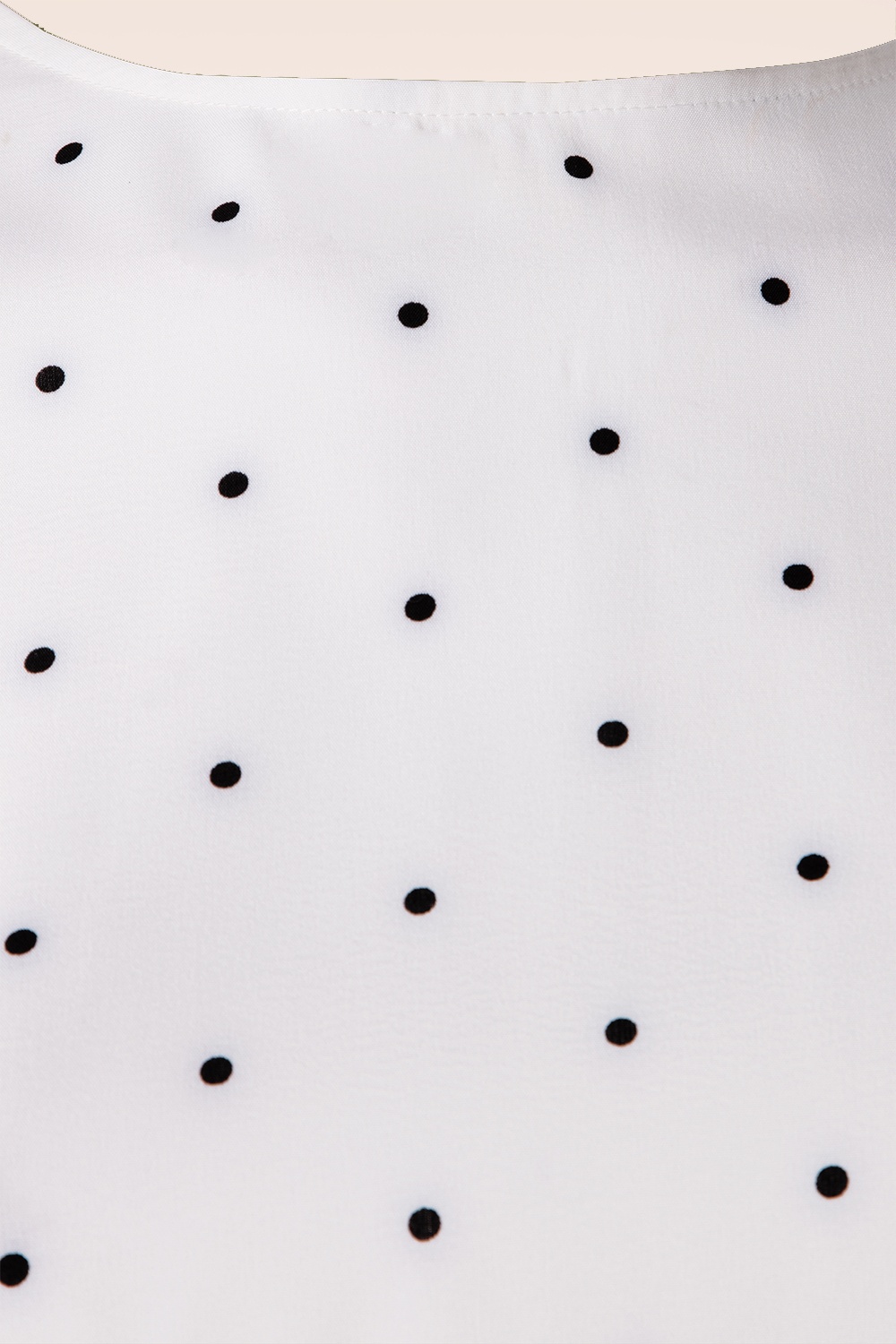 Banned Retro - Boxy Dot-blouse in wit 3