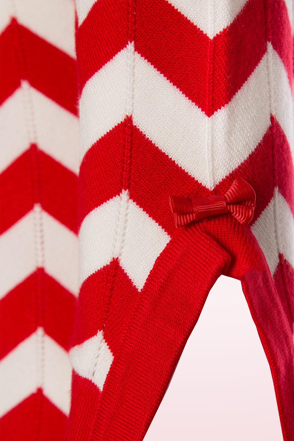 Banned Retro - Vanille Top in rood en wit 3