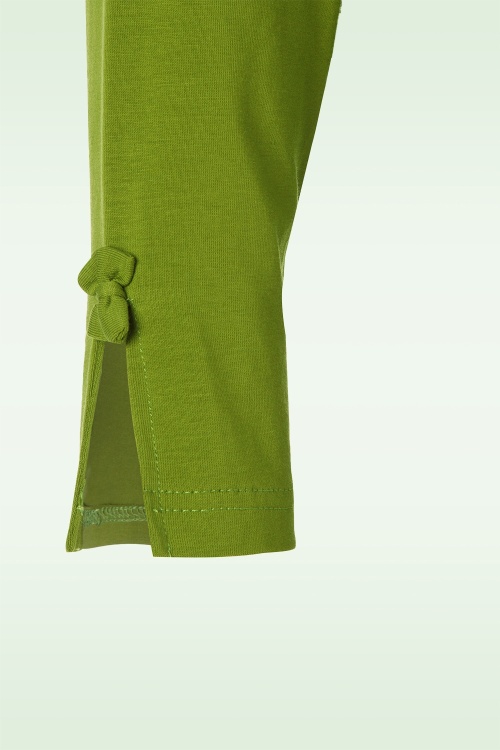 Banned Retro - Oonagh-topje in olijfgroen 3