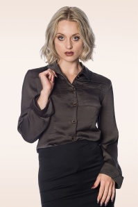 Banned Retro - Toni Blouse in grijs