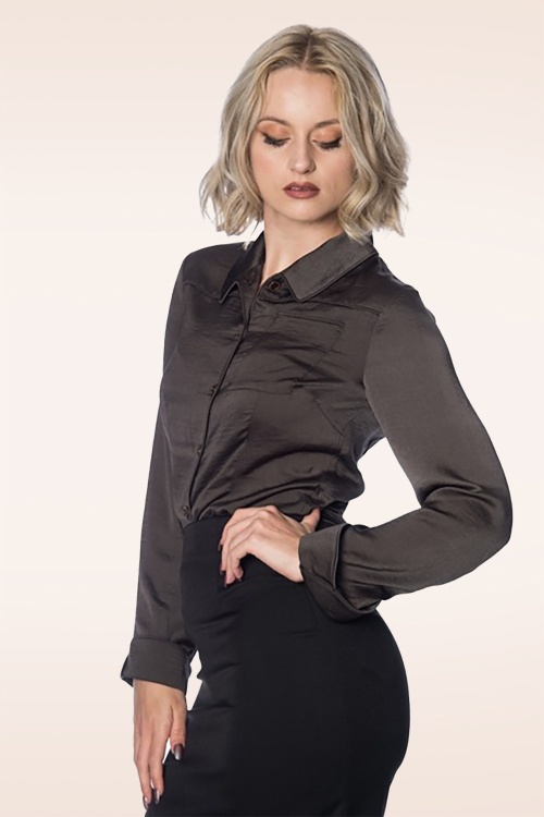 Banned Retro - Toni Blouse in grijs 2