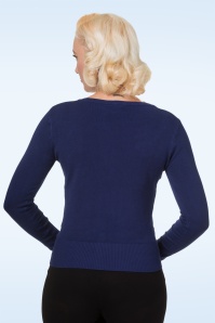Banned Retro - Getaway Cardigan in blauw 2
