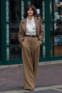 Topvintage Boutique Collection - Topvintage exclusive ~ Taylor Check Cropped jas in bruin 7