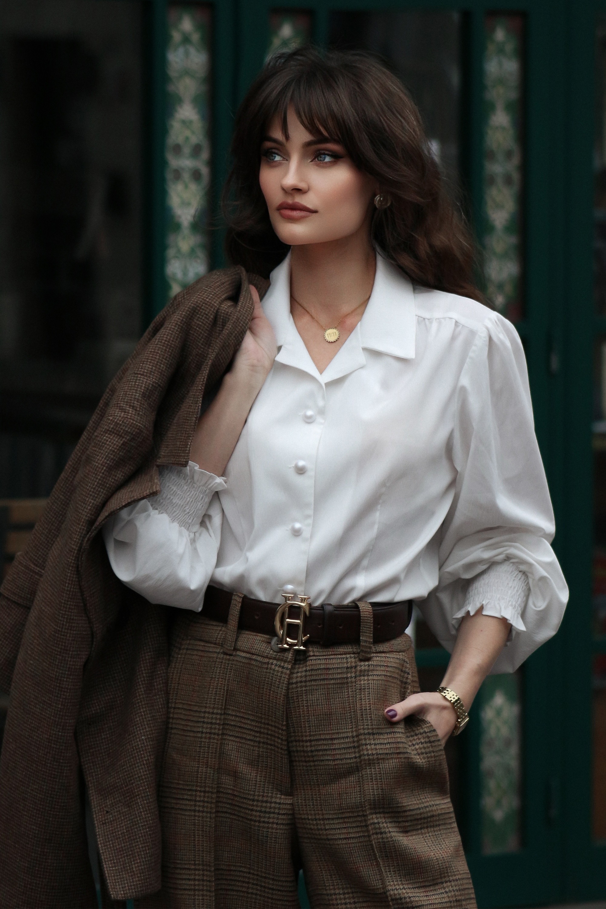 Banned Retro - Bonnie blouse in wit 4