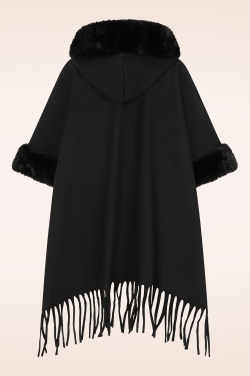 K-Design - Hood & Glow poncho in zwart 3