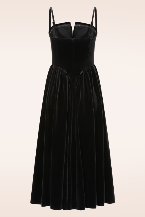 Timeless - Ziah midi jurk in zwart 3