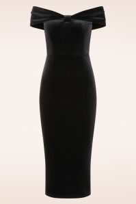 Timeless - Rhia midi jurk in zwart