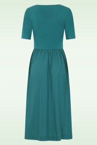 Seasalt - Madder katoenen midi jurk in ijsvogelblauw 3