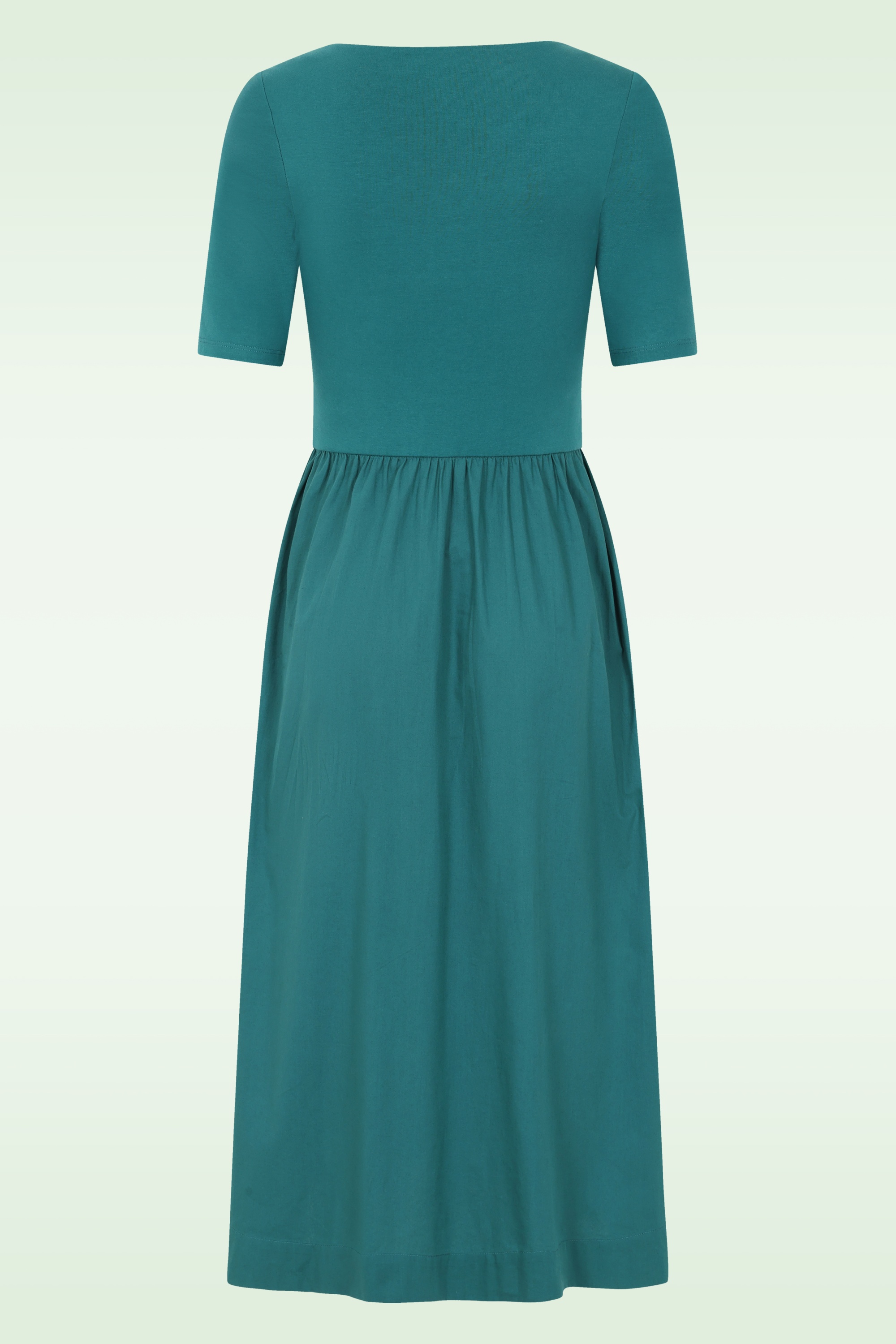Seasalt - Madder katoenen midi jurk in ijsvogelblauw 3