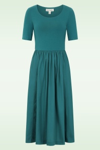 Seasalt - Madder katoenen midi jurk in ijsvogelblauw