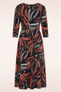 Seasalt - Veronica katoenen midi jurk in Dune Marks Onyx 3