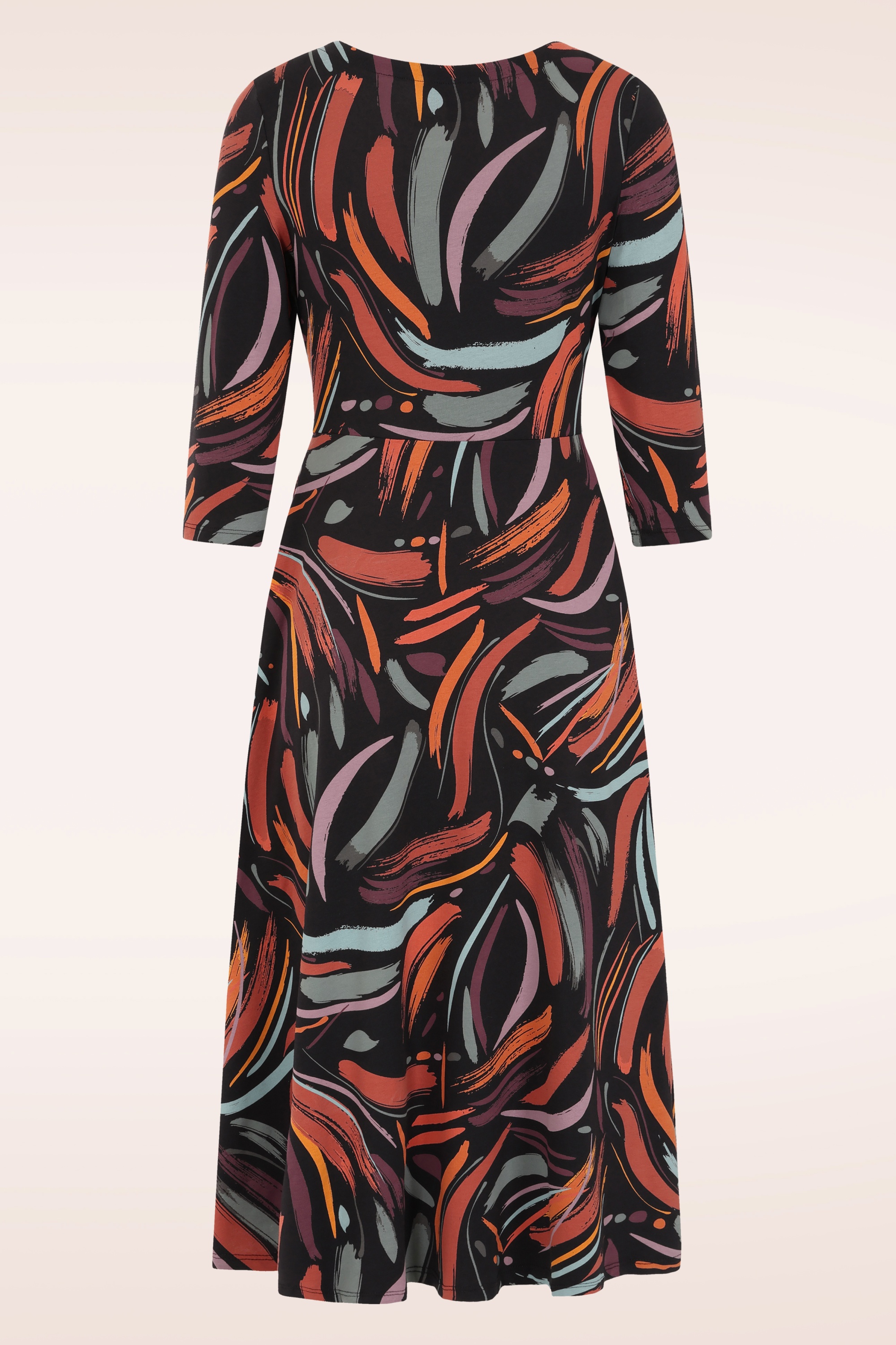 Seasalt - Veronica katoenen midi jurk in Dune Marks Onyx 3