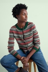 Seasalt - Percella Cove cardigan in donker forage mix 2