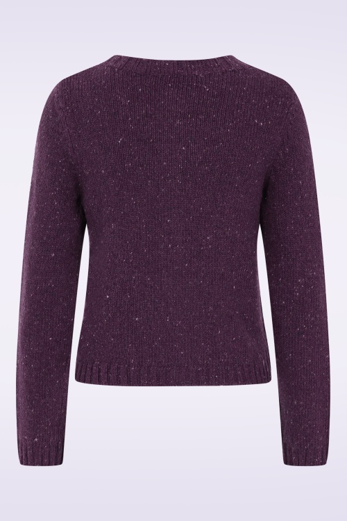 Seasalt - Dawson Pick cardigan in merino druifpaars 5