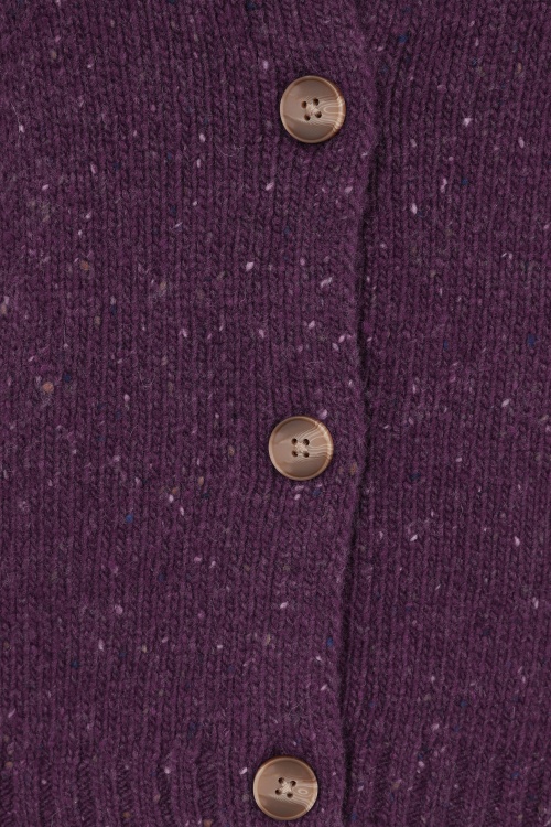 Seasalt - Dawson Pick cardigan in merino druifpaars 3