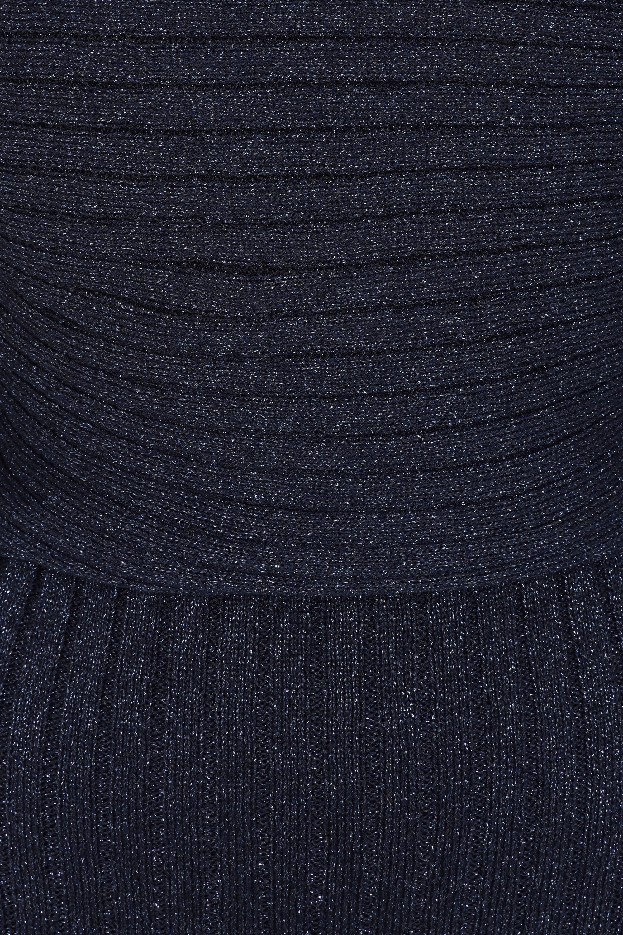 K-Design - Midnight Mirage gebreide midi jurk in donkerblauw 2