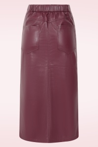 K-Design - The Rebel Pour midi rok in wijnrood 3