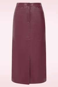 K-Design - The Rebel Pour midi rok in wijnrood