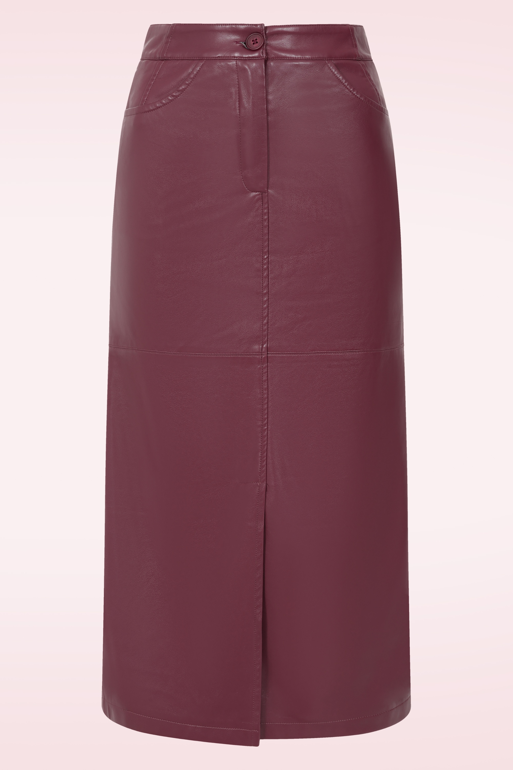 K-Design - The Rebel Pour midi rok in wijnrood