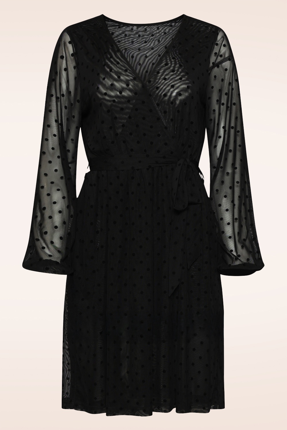 Smashed Lemon - Flock Party jurk in zwart 2