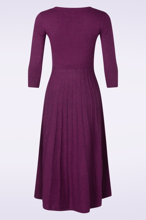 Seasalt - Folk Song midi jurk in amethist paars 5