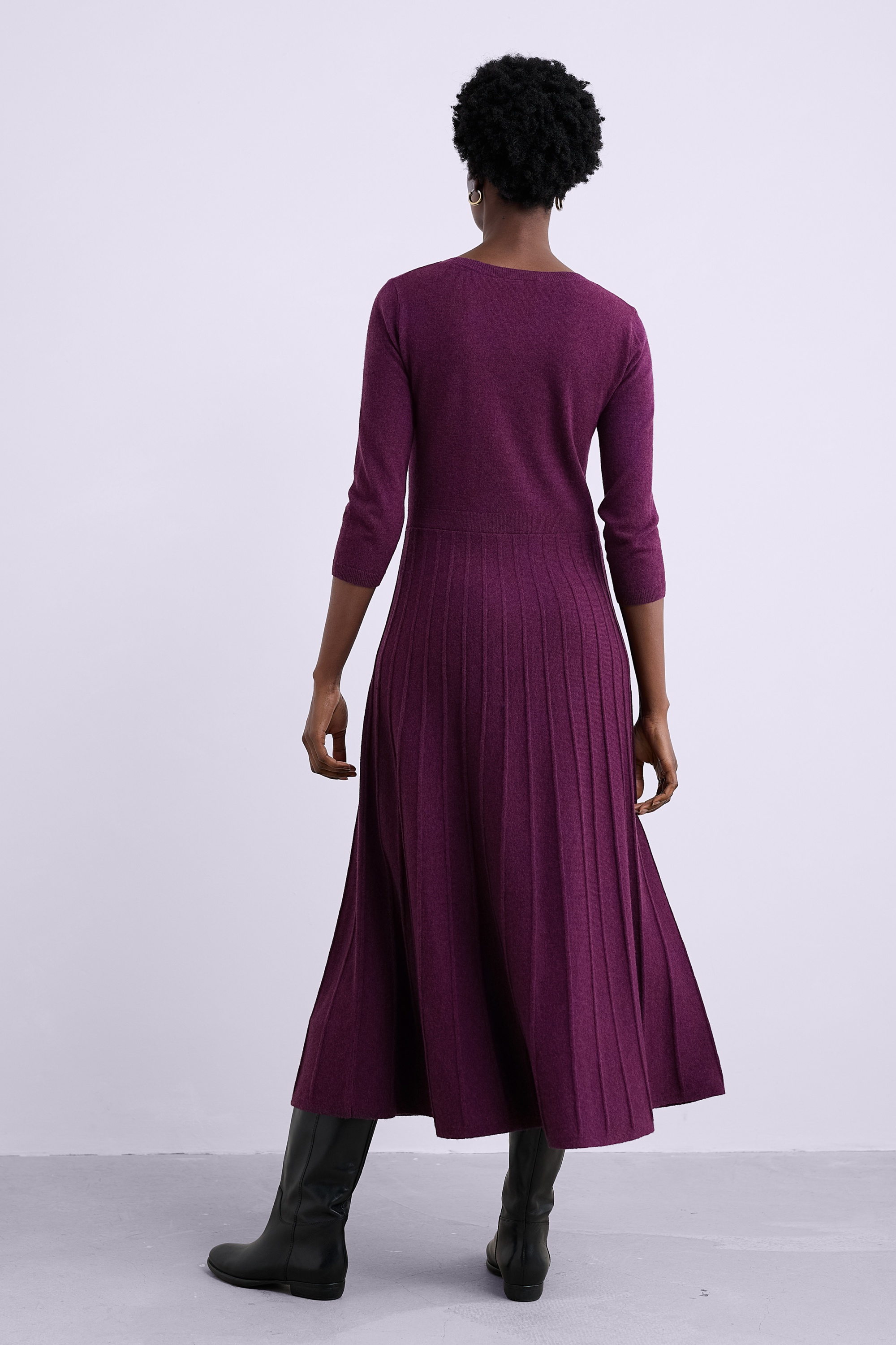 Seasalt - Folk Song midi jurk in amethist paars 4