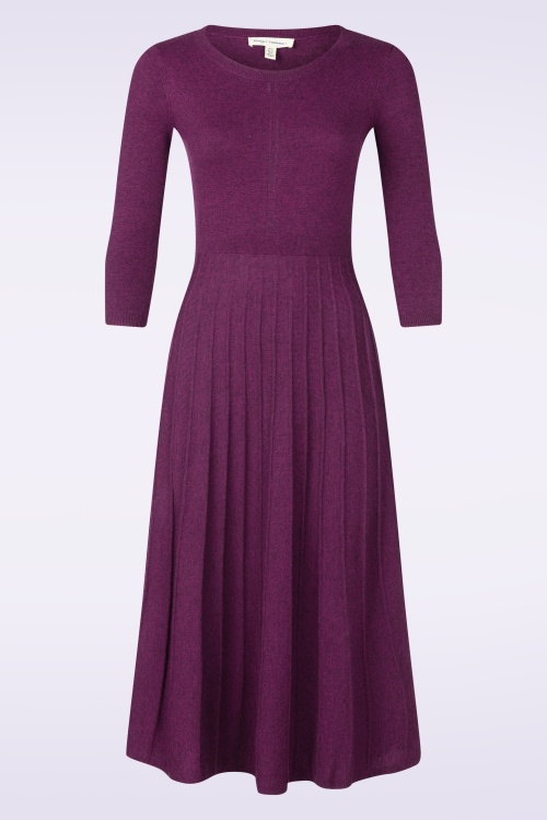 Seasalt - Folk Song midi jurk in amethist paars 2