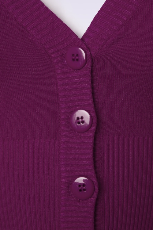 Banned Retro - Overload vest in aubergine 3