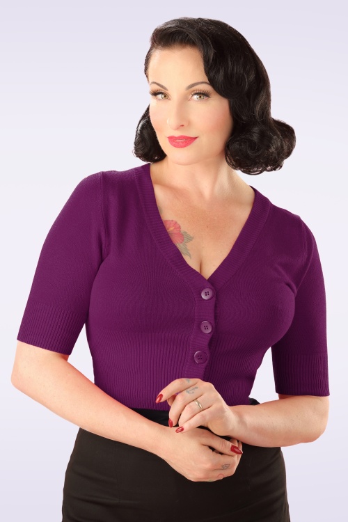 Banned Retro - Overload vest in aubergine