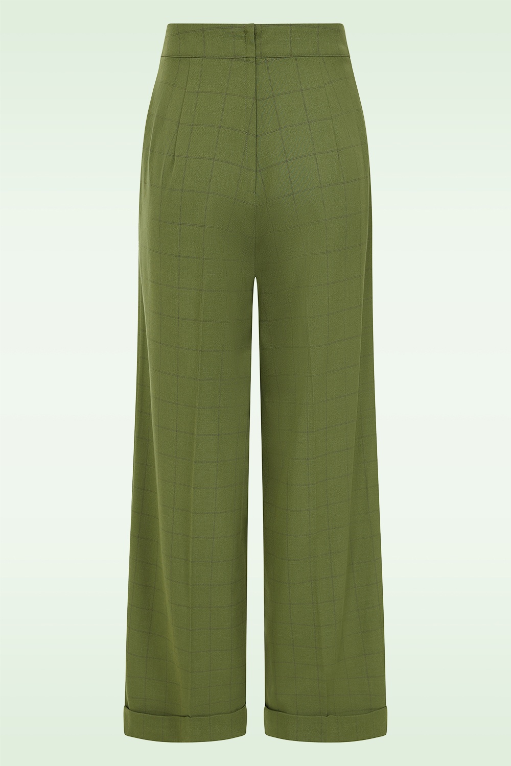 Banned Retro - Tailored Check Dream pantalon in groen 4