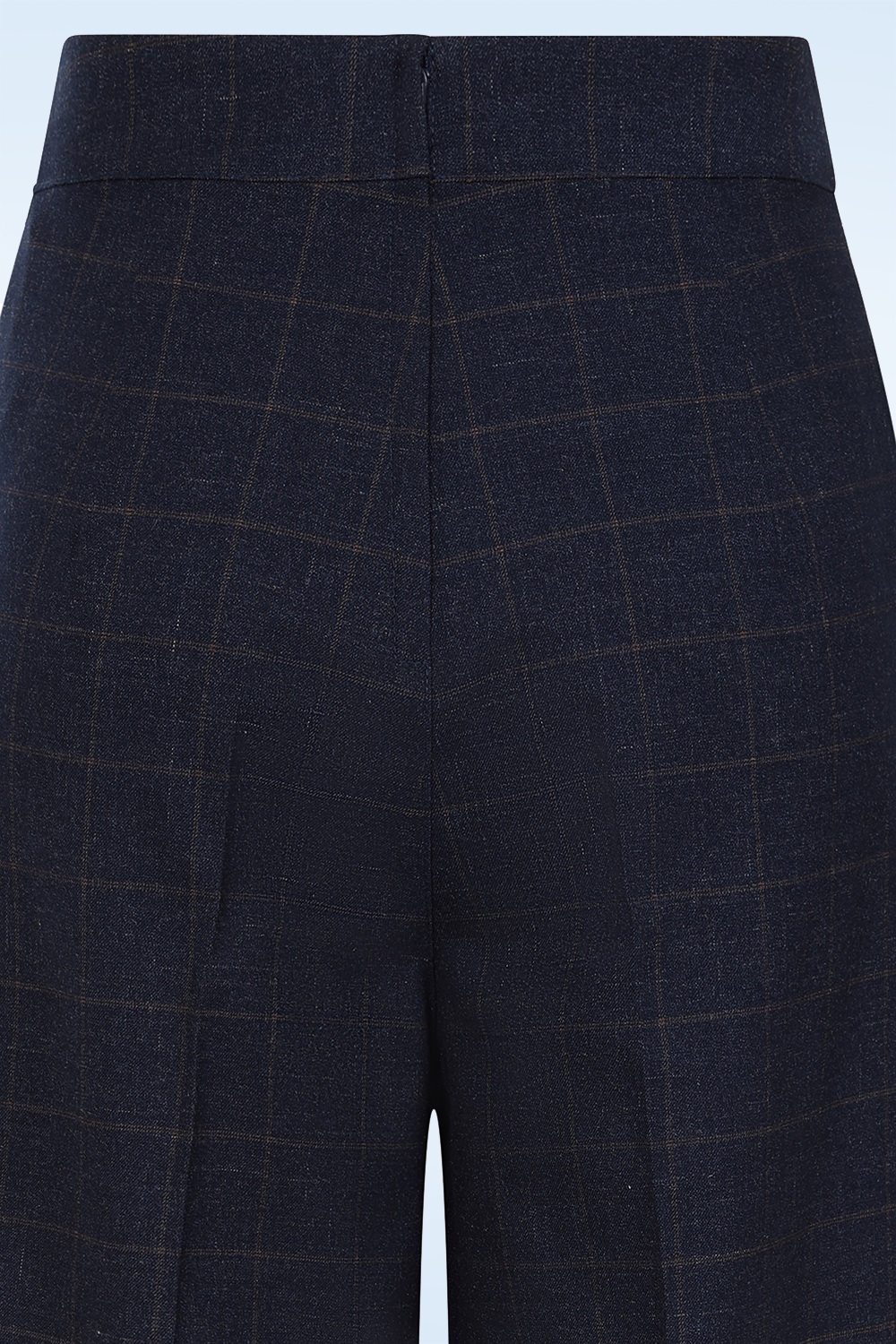 Banned Retro - Tailored Check Dream pantalon in marineblauw 3