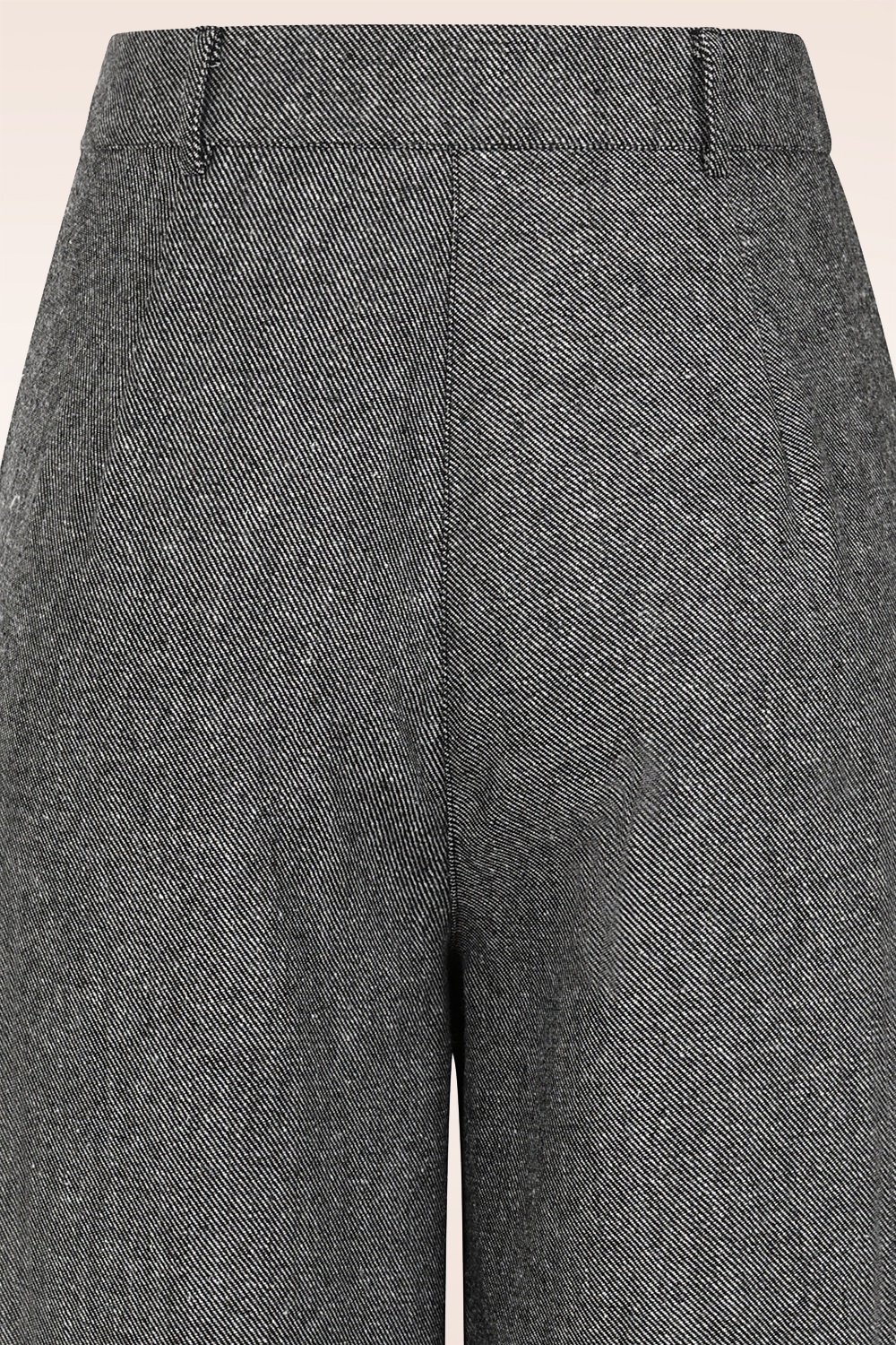 Banned Retro -  Statement Wide Leg pantalon in grijs 4