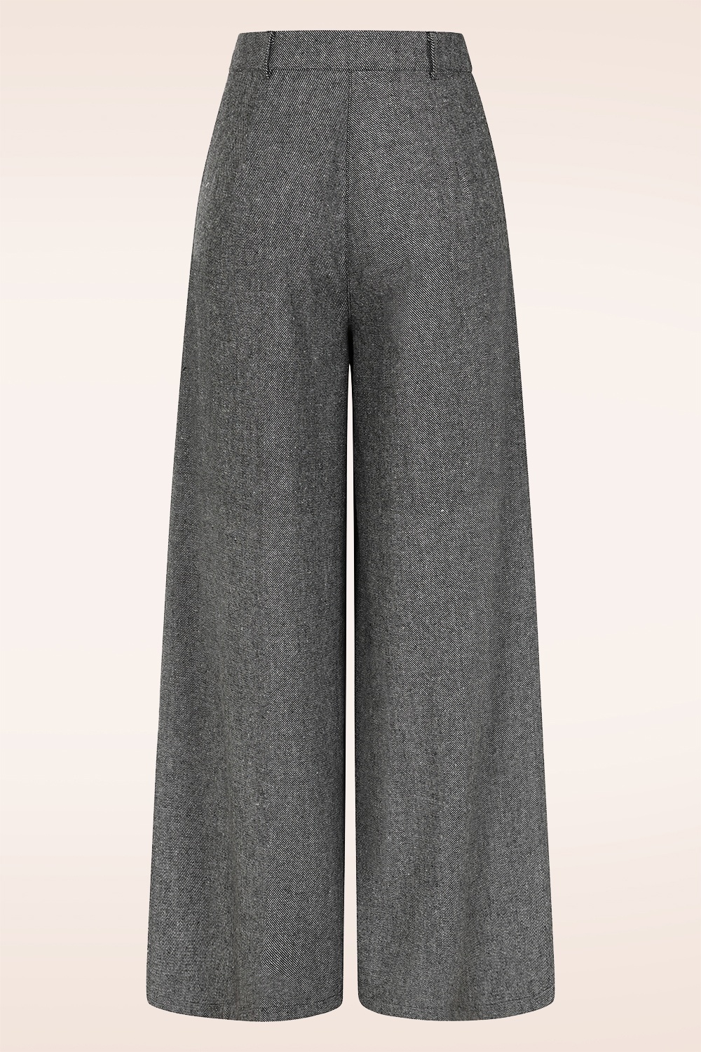 Banned Retro -  Statement Wide Leg pantalon in grijs 3