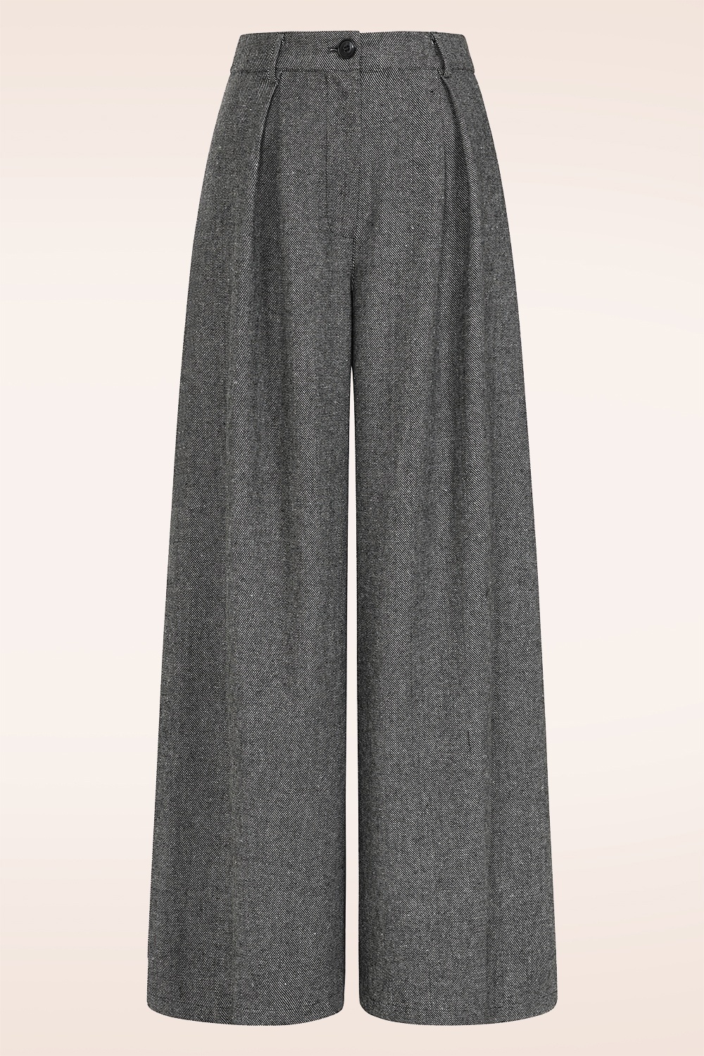 Banned Retro -  Statement Wide Leg pantalon in grijs