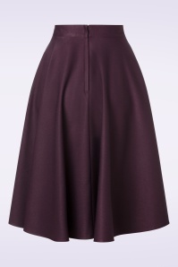 Banned Retro - Di Di swingrok in aubergine 5