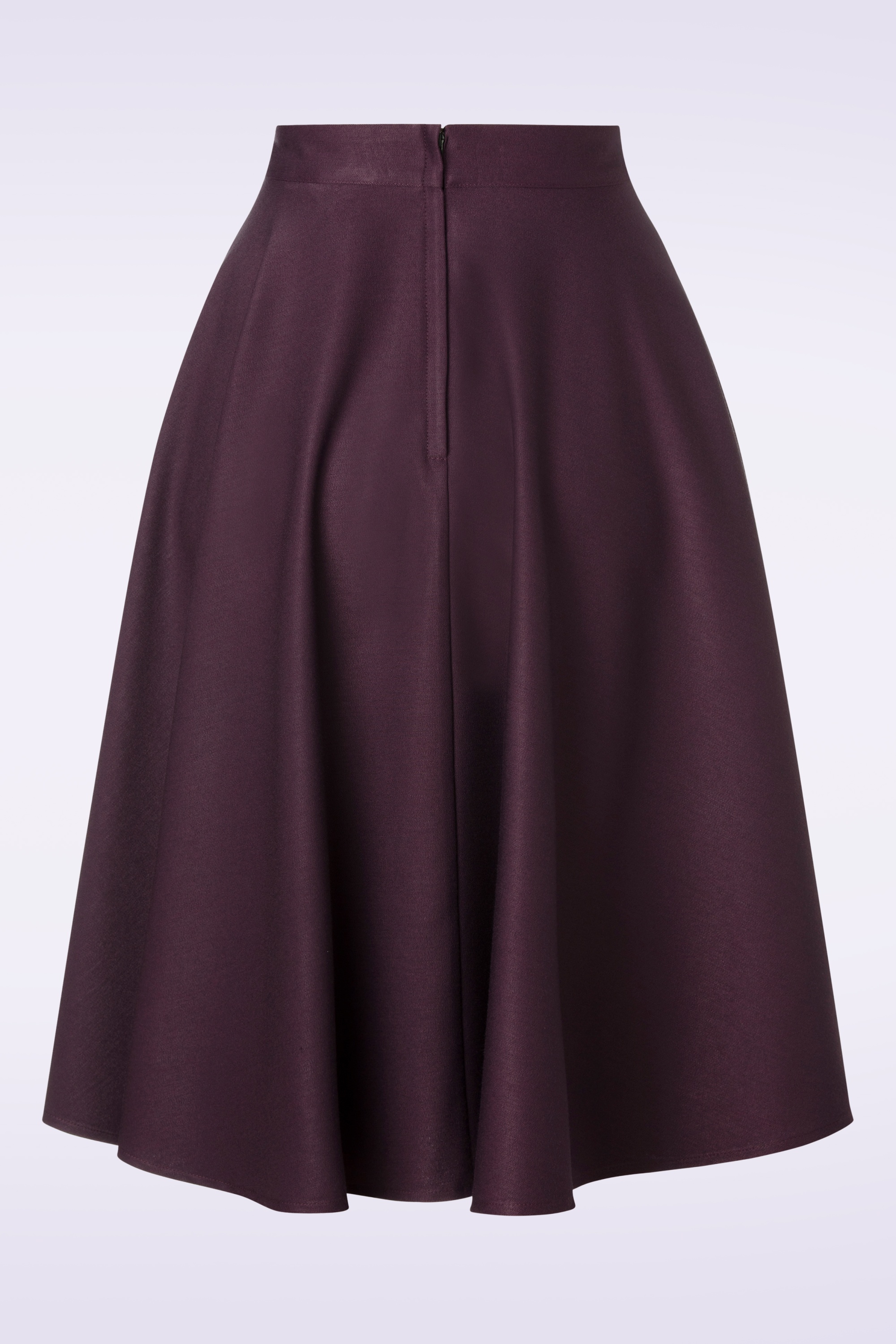 Banned Retro - Di Di swingrok in aubergine 5