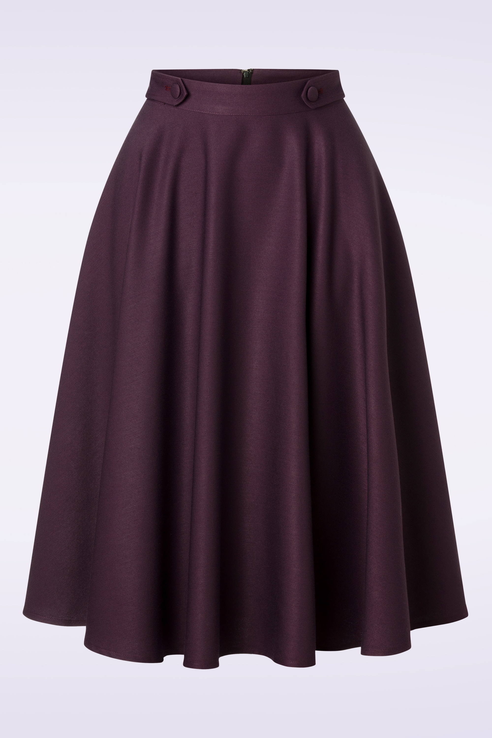 Banned Retro - Di Di swingrok in aubergine