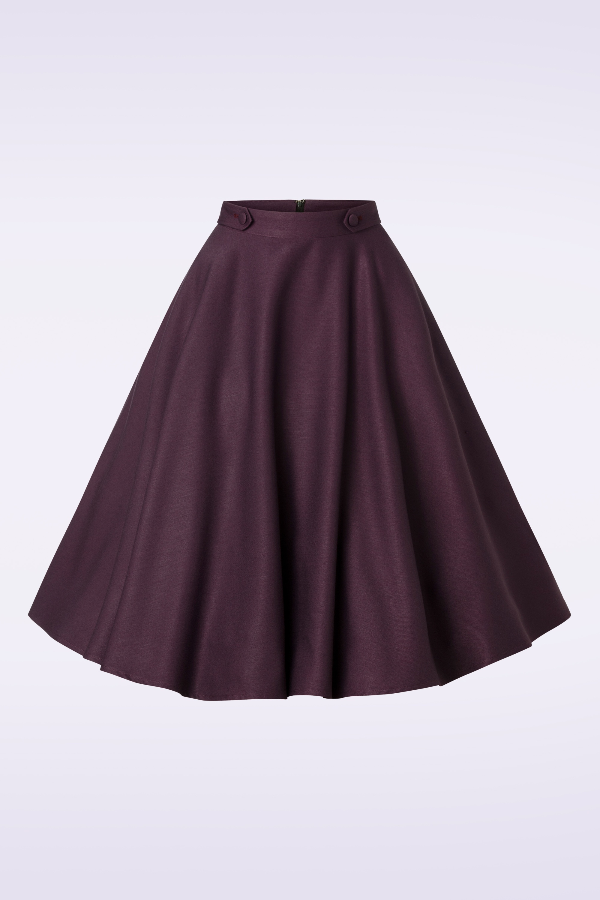 Banned Retro - Di Di swingrok in aubergine 3