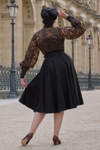 Miss Candyfloss - Janalie Lou Lace swing jurk in zwart 3